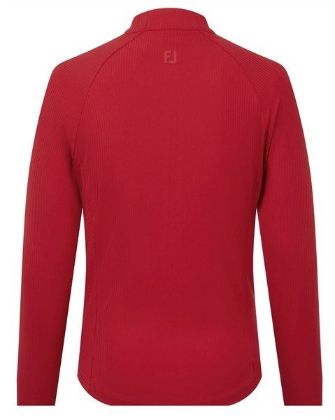 FootJoy Full-Zip Rib Midlayer damtröja, röd