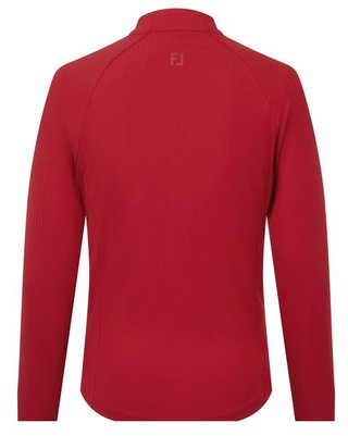 FootJoy Full-Zip Rib Midlayer damtröja, röd