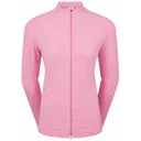 FootJoy Full-Zip Rib Midlayer dam sweatshirt, rosa