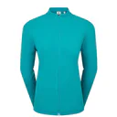 FootJoy Full-Zip Rib Midlayer dam sweatshirt, tile blue