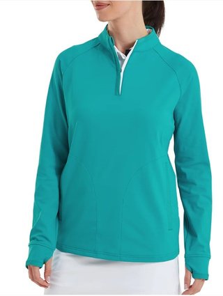FootJoy Half-Zip Midlayer dam tröja, tile blue