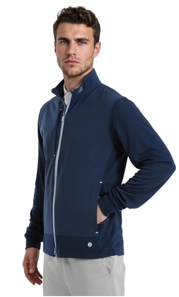 FootJoy Tempo Hybrid Full-Zip herr jacka, navy