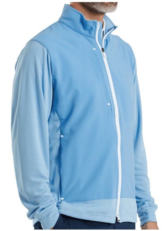 FootJoy Tempo Hybrid Full-Zip herr jacka, blue reef/deep reef