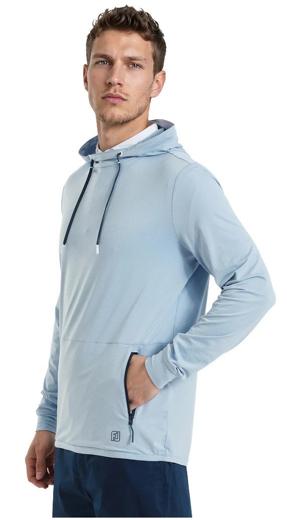FootJoy TempoSeries Hoodie herr sweatshirt, blue ocean