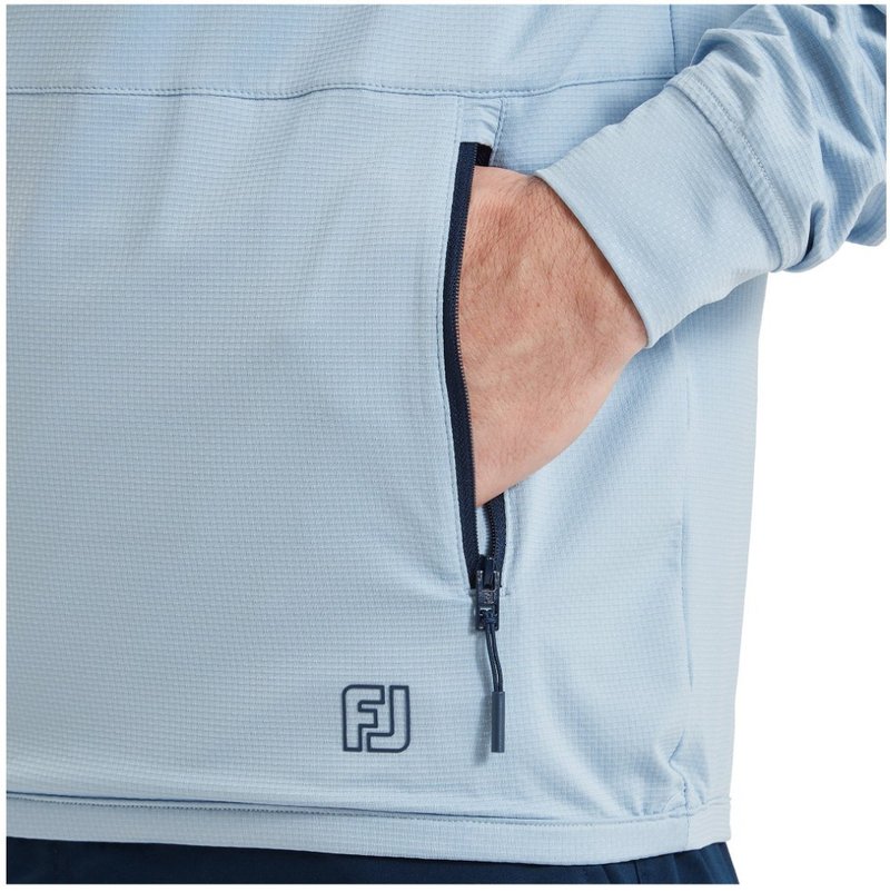 FootJoy TempoSeries Hoodie herr sweatshirt, blue ocean