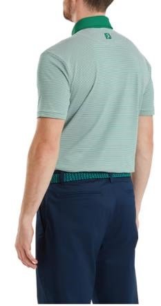 FootJoy Feeder Stripe Pique herr polo, field green