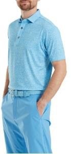 FootJoy Condensed Camo Print Lisle herr polo, sea glass/blue reef/deep reef