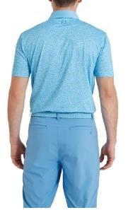 FootJoy Condensed Camo Print Lisle herr polo, sea glass/blue reef/deep reef