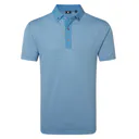 FootJoy Star Geo Jacquard herr polo, coastal blue