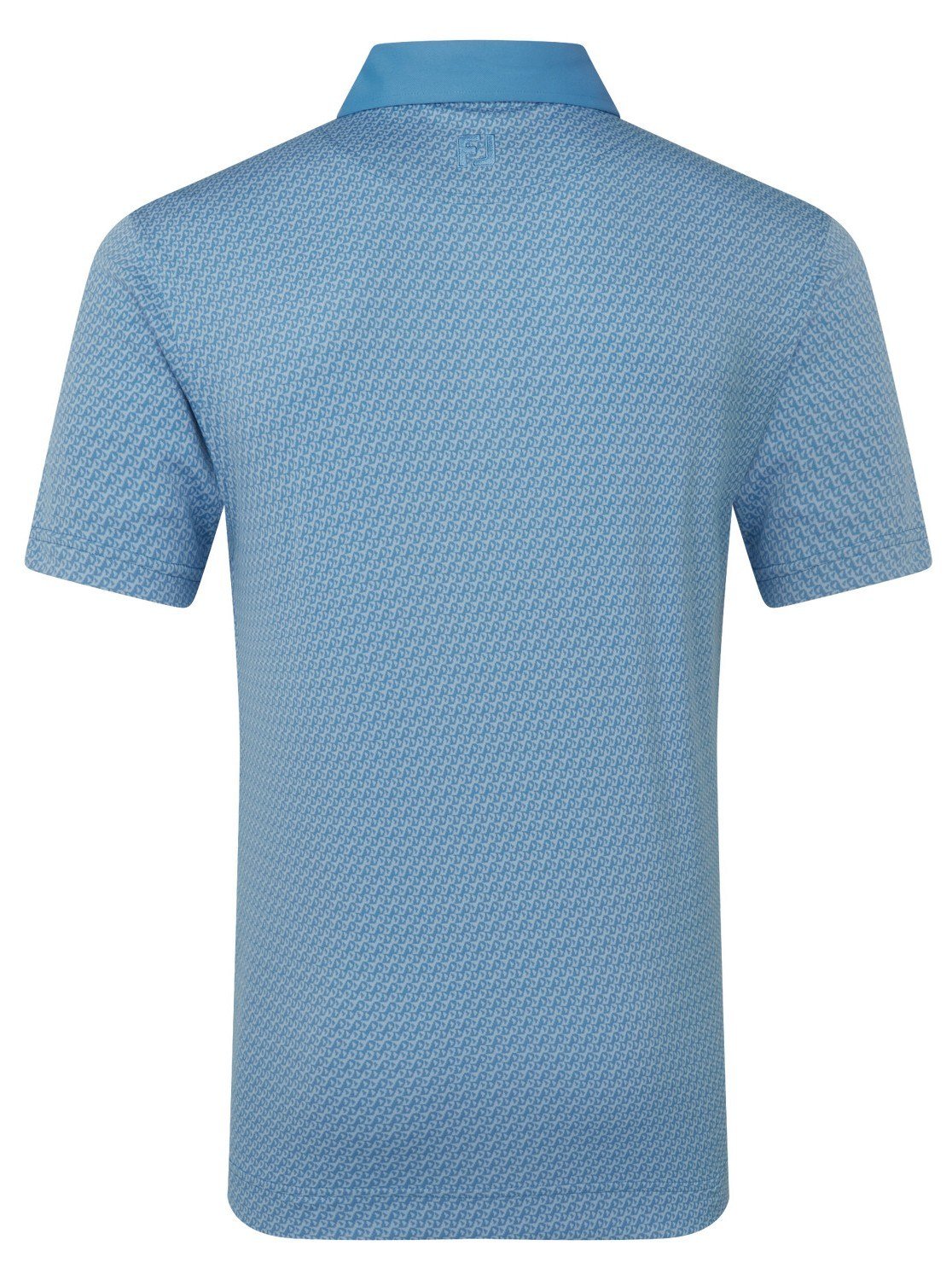 FootJoy Star Geo Jacquard herr polo, coastal blue