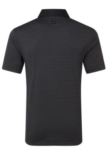 FootJoy Star Geo Jacquard herr polo, svart