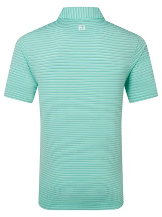 FootJoy Shadow Stripe Lisle herr polo, sea glass