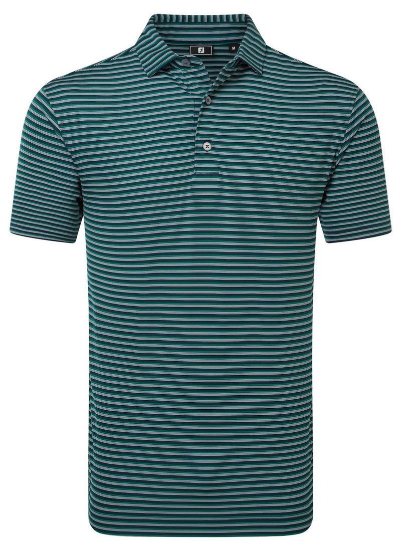 FootJoy Shadow Stripe Lisle herr polo, navy