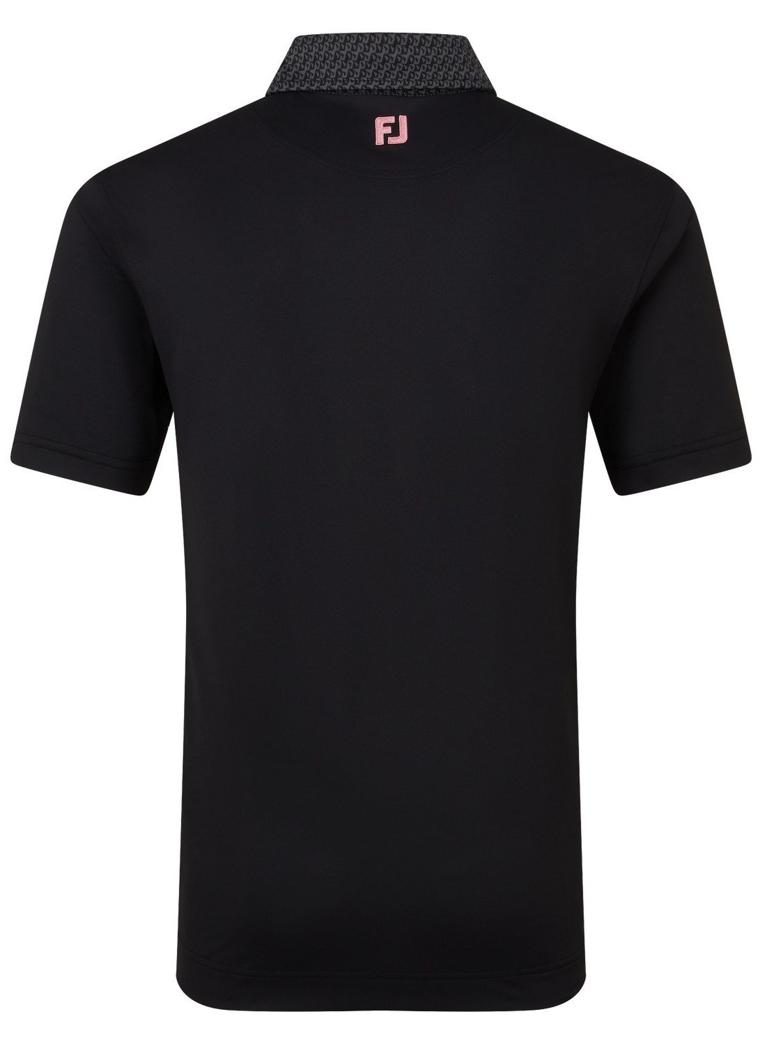 FootJoy Star Geo Trim Pique herr polo, svart