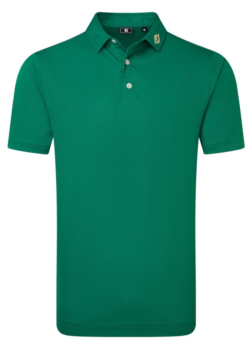 FootJoy Stretch Pique Solid herr polo, field green