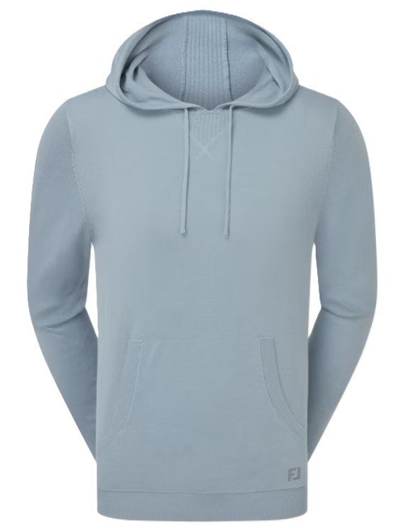 FootJoy drirelease Knit Hoodie herr sweatshirt, chambray