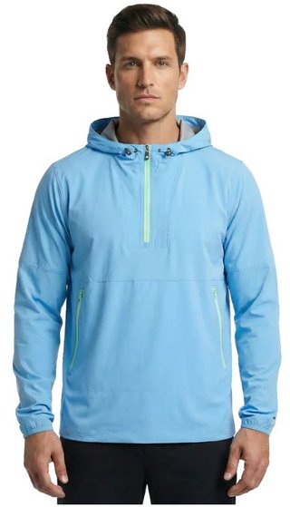 FootJoy HydroLite X Hoodie herr jacka, deep reef/sea glass
