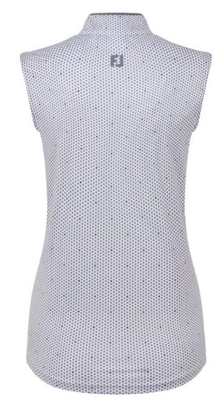 FootJoy Zip Front Tank Printed dampolo, navy/white/dusty violet
