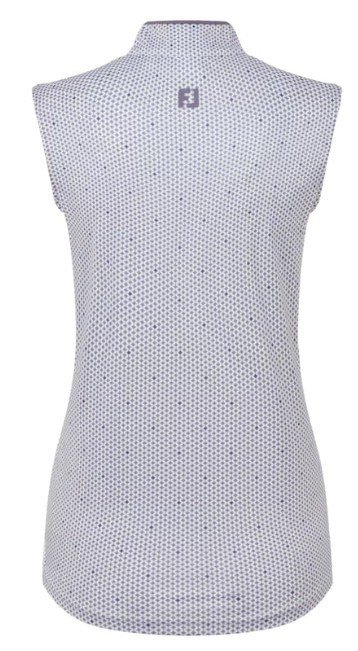 FootJoy Zip Front Tank Printed dampolo, navy/white/dusty violet
