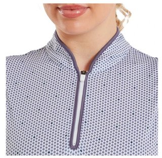 FootJoy Zip Front Tank Printed dampolo, navy/white/dusty violet