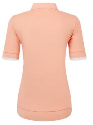 FootJoy Texture Knit dampolo, desert peach/white