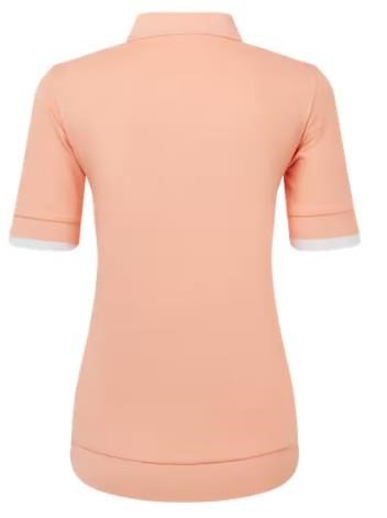 FootJoy Texture Knit dampolo, desert peach/white