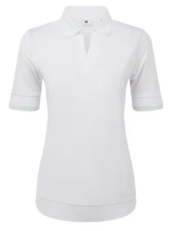 FootJoy Texture Knit dampolo, white/glacial blue