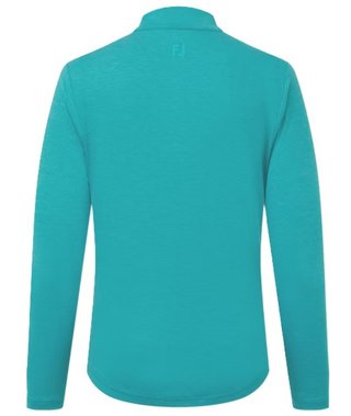FootJoy 1/4 Zip Blade Collar Midlayer dam sweatshirt, tile blue/glacial blue/vit