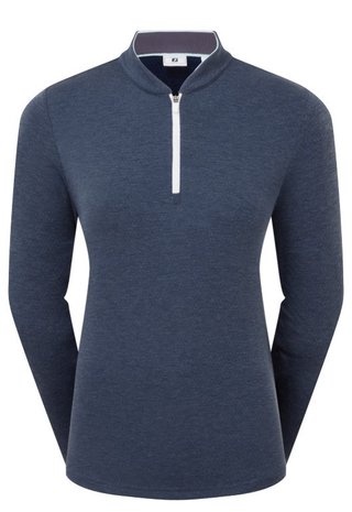 FootJoy 1/4 Zip Blade Collar Midlayer dam sweatshirt, navy/dusty violet/glacial blue