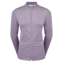 FootJoy Midlayer Full Zip Printed Sleeve dam sweatshirt, dusty violet