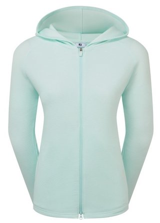 FootJoy Full-Zip Ottoman Hoodie damtröja, glacial blue