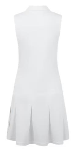 FootJoy Pleated dam klänning, vit/desert peach