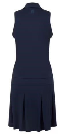 FootJoy Pleated dam klänning, navy/vit