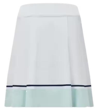 FootJoy Pleated damgolfkjol, vit/marinblå