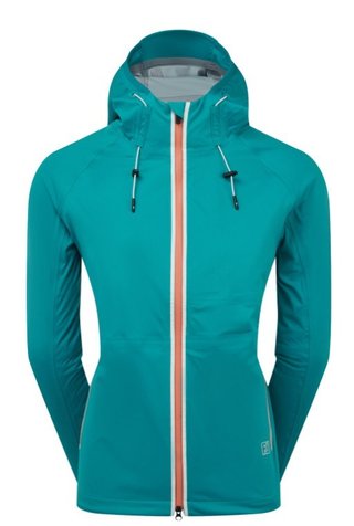 FootJoy HydroKnit damjacka, blå/vit/desert peach