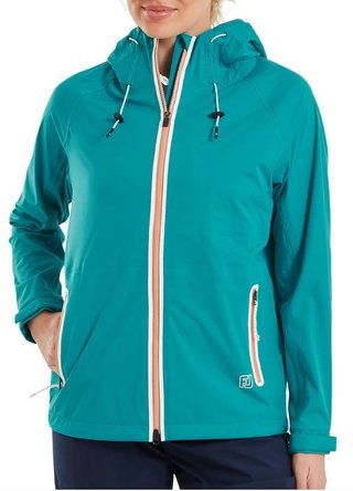 FootJoy HydroKnit damjacka, blå/vit/desert peach