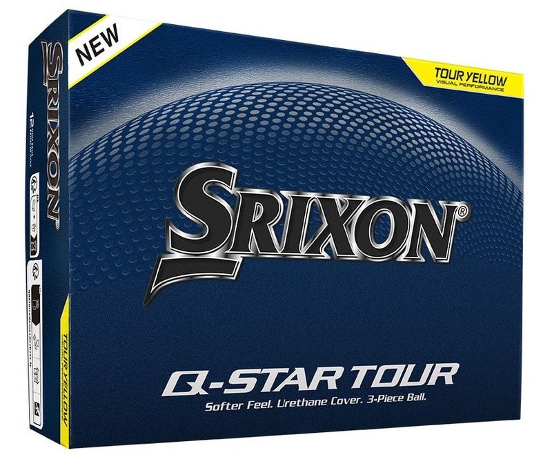 Srixon Q-Star Tour golfbollar, gula