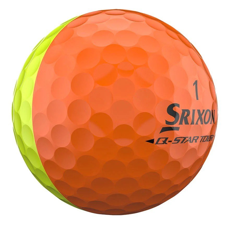 Srixon Q-Star Tour Divide golfbollar, gul/orange