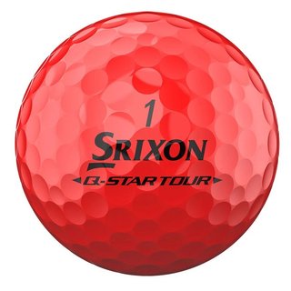 Srixon Q-Star Tour Divide golfbollar, gul/röd