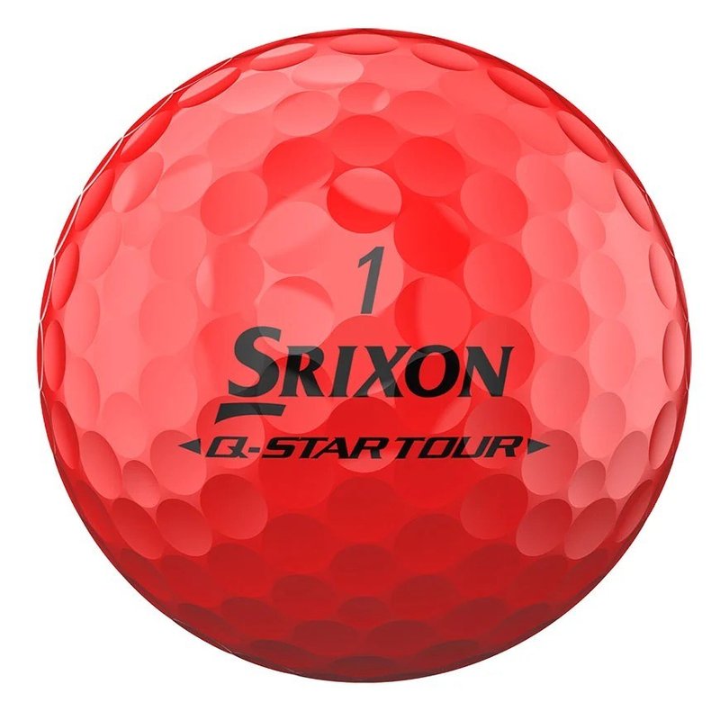 Srixon Q-Star Tour Divide golfbollar, gul/röd