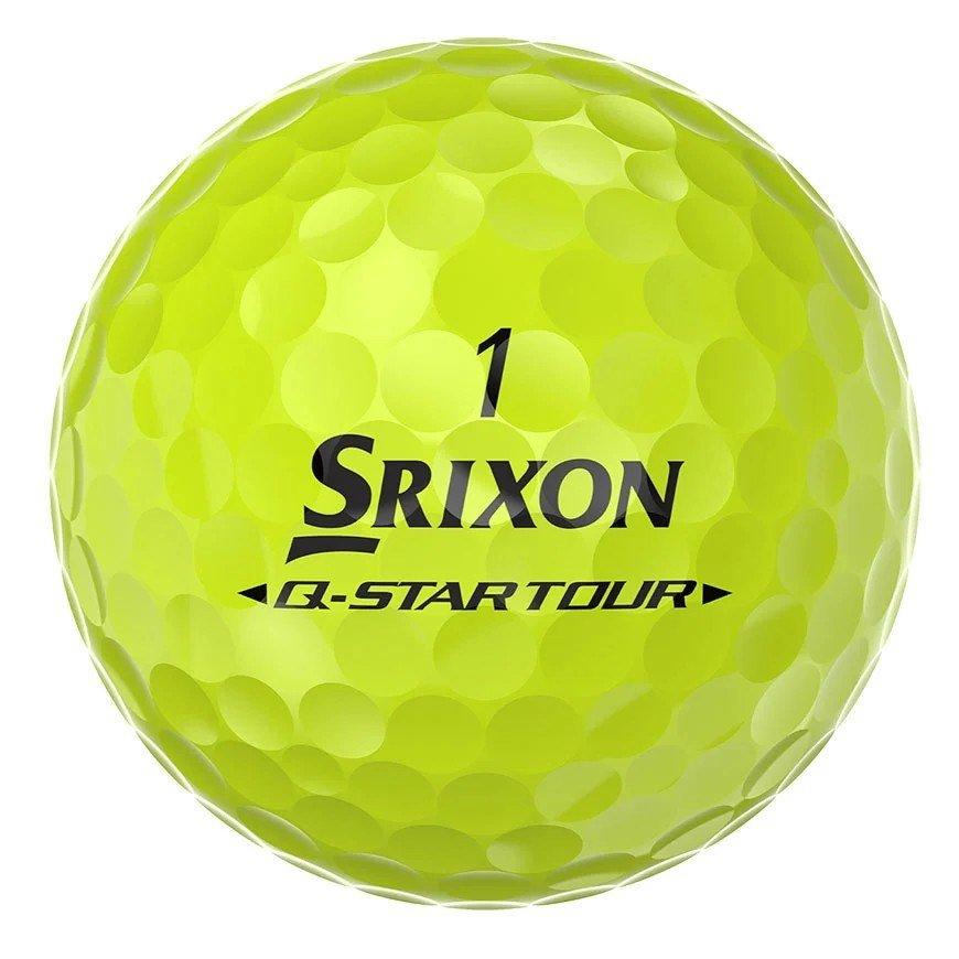 Srixon Q-Star Tour Divide golfbollar, gul/röd