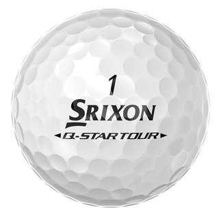 Srixon Q-Star Tour Divide golfbollar, vit/lime