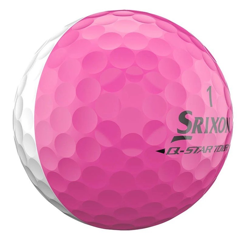 Srixon Q-Star Tour Divide golfbollar, vit/rosa