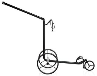 JuStar Black 3-hjulig manuell trolley, matt svart