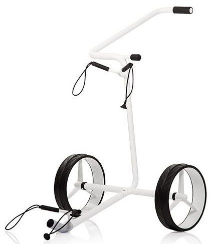 JuStar White manuell vagn, skinande vit