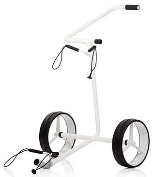 JuStar White manuell vagn, skinande vit