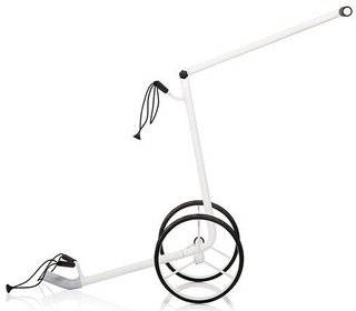 JuStar White manuell vagn, skinande vit