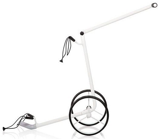 JuStar White manuell vagn, skinande vit