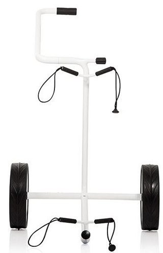JuStar White manuell vagn, skinande vit