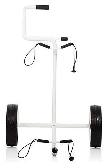 JuStar White manuell vagn, skinande vit